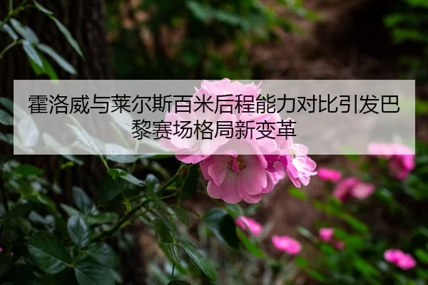霍洛威与莱尔斯百米后程能力对比引发巴黎赛场格局新变革
